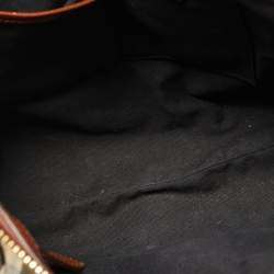 Burberry Brown/Beige House Check Canvas and Leather Bridle Lynher Tote