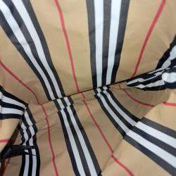 Pre Owned Burberry Cream Fabric tote and shoulder bag