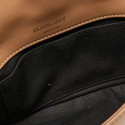 Pre Owned Burberry Beige Leather Mini Lola Chain Crossbody Bag
