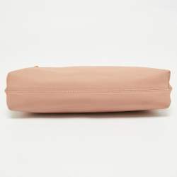Pre Owned Burberry Pink Leather Pendleton Clutch