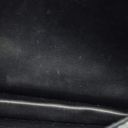 مملوكة مسبقًا Burberry Black/Brown Leather Madison Buckle Flap Crossbody Bag