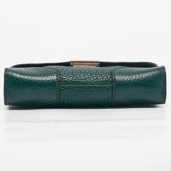 مملوكة مسبقًا حقيبة كروس بودي بربري هيريتج جلد حبيبي أخضر