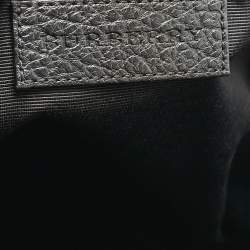 Pre Owned Burberry Black Embossed Leather Orchard Bowler Bag