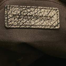 Pre Owned Burberry Metallic/Smoked Check PVC Salisbury Tote