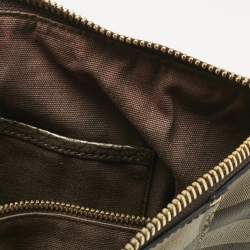 Pre Owned Burberry Metallic/Smoked Check PVC Salisbury Tote