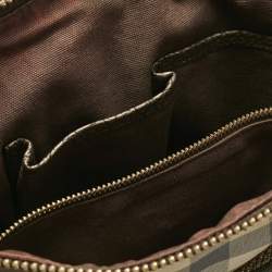 Pre Owned Burberry Metallic/Smoked Check PVC Salisbury Tote