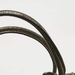 Pre Owned Burberry Metallic/Smoked Check PVC Salisbury Tote