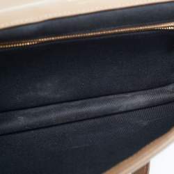 Pre Owned Burberry Beige Quilted Leather Medium Lola Shoulder Bag