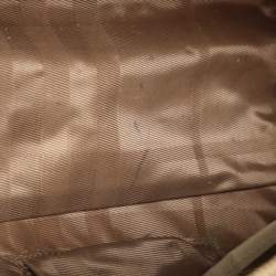 Pre Owned Burberry Beige Quilted Nylon and Patent Leather Manor Satchel