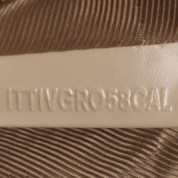 Pre Owned Burberry Beige Quilted Nylon and Patent Leather Manor Satchel