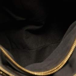 Pre Owned Burberry Choco Brown/Beige Haymarket Check Coated Canvas Medium Golderton Tote