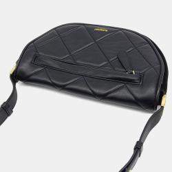 Pre Owned Burberry Black Leather Olympia bag