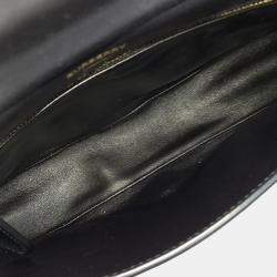 Pre Owned Burberry Black Leather Olympia bag