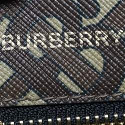 Pre Owned Burberry Multicolor Monogram Stripe E-Canvas Portrait Tote