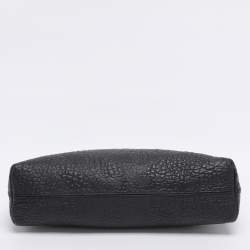 Pre Owned Burberry Black Grained Leather Chichester Crossbody Bag