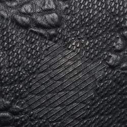 Pre Owned Burberry Black Grained Leather Chichester Crossbody Bag