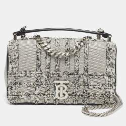 Burberry Sky Blue Quilted Leather Small Lola Chain Shoulder