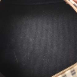 Pre Owned Burberry Beige/Brown Haymarket Check PVC and Leather Chester Boston Bag