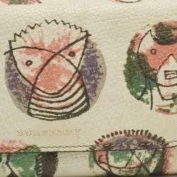 Pre Owned Burberry Multicolor Leather Pallas Heads Continental Wallet