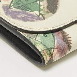 Pre Owned Burberry Multicolor Leather Pallas Heads Continental Wallet