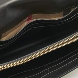 Pre Owned Burberry Multicolor Leather Pallas Heads Continental Wallet