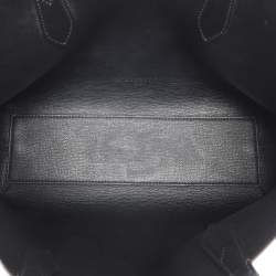 Pre Owned Burberry Beige/Black Haymarket Check PVC and Leather Lavenby Reversible Tote