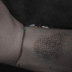 Pre Owned Burberry Taupe House Check Canvas and Leather Small Macken Crossbody Bag