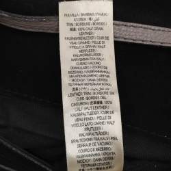 Pre Owned Burberry Taupe House Check Canvas and Leather Small Macken Crossbody Bag