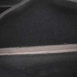 Pre Owned Burberry Taupe House Check Canvas and Leather Small Macken Crossbody Bag