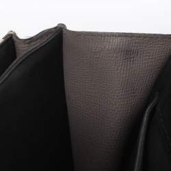 Pre Owned Burberry Taupe House Check Canvas and Leather Small Macken Crossbody Bag