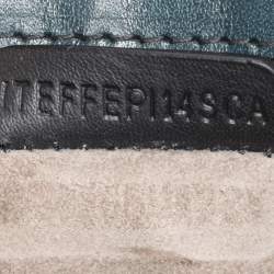 Pre Owned Burberry Blue/Black Leather and Python Crossbody Bag