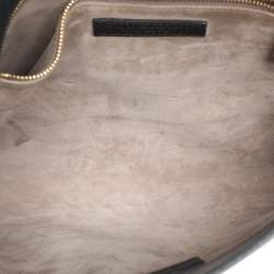 Pre Owned Burberry Blue/Black Leather and Python Crossbody Bag