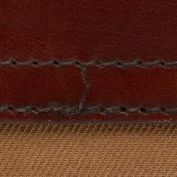 Pre Owned Burberry Brown/Beige Leather and Nova Check Canvas Abbott Crossbody Bag