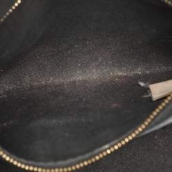 Pre Owned Burberry Brown/Beige House Check Fabric and Leather Small Banner Tote