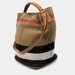 Pre Owned Burberry Multicolor Fabric Susanna hobo bag