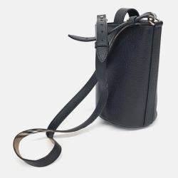 Pre Owned Burberry Black Leather Burberry small bucket bag