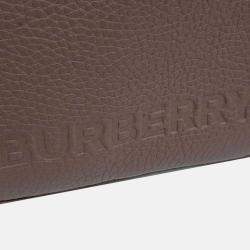 Pre Owned Burberry Brown Leather camera bag
