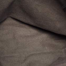 Pre Owned Burberry Beige/Black Haymarket Check Coated Canvas and Leather Salisbury Tote