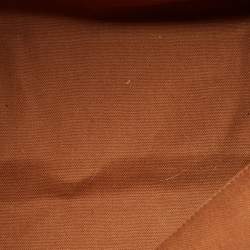 Pre Owned حقيبة يد توتس بربري كانتربري صغيرة جلد ونايلون كاروهات هايماركت بيج/كريم