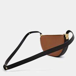 Pre Owned Burberry Brown Leather Olympia Mini Bag