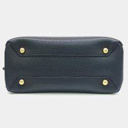 Pre Owned Burberry Black Leather Camberley Small Shoulder Bag