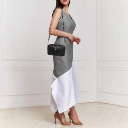 Pre Owned Burberry Black Quilted Leather Small Lola Camera Bag