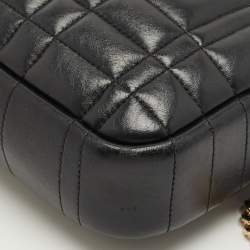 Pre Owned Burberry Black Quilted Leather Small Lola Camera Bag