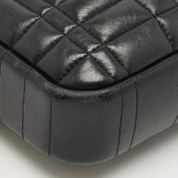 Pre Owned Burberry Black Quilted Leather Small Lola Camera Bag