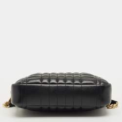 Pre Owned Burberry Black Quilted Leather Small Lola Camera Bag