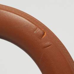 Pre Owned Burberry Navy Blue/Tan Leather Medium DK88 Top Handle Bag