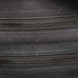 Pre Owned حقيبة ساتشل بربري قش ومزيج جلد رمادي