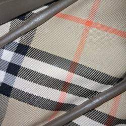 Pre Owned Burberry Simple Baguette Shoulder Bag