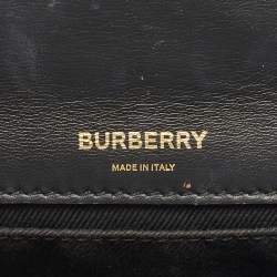Pre Owned Burberry Black Quilted Leather Mini Lola Chain Crossbody Bag