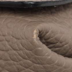 Pre Owned Burberry Taupe Grain Leather Madison Shoulder Bag